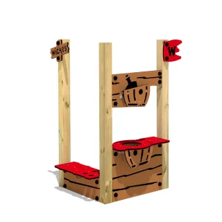 PRO MAGIC Bar Sand- und Wassertisch aus Massivholz - Robuste Matschküche für den Spielplatz - Langlebiges HDPE Design 19mm Platten - Wickey