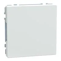 Abdeckung für Relais, Rollladenmehrfachsteuerrelais, Summer, Leistungszusätze, KNX-Unterputzgeräte, universell verwendbar, ohne Krallen, für Schraubbefestigung, Material Thermoplast brillant weiß, Retail