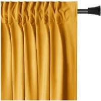Restilo Gardine Gardine Multifunktionsband Kräuselband Vorhang Verdunkelnd Samt Textil (1 St), Kräuselband, verdunkelnd, Samt Textilien, mit Raffhalter