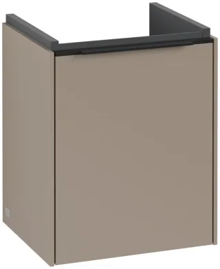 Villeroy & Boch Subway 3.0 Waschbeckenunterschrank, 1 Tür, 351 x 432 x 293 mm, Taupe / Taupe C58401VM