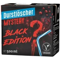 DURSTLOESCHER Softgetränk, Durstlöscher Mystery Black Edition schwarzes Design Packung 500ml