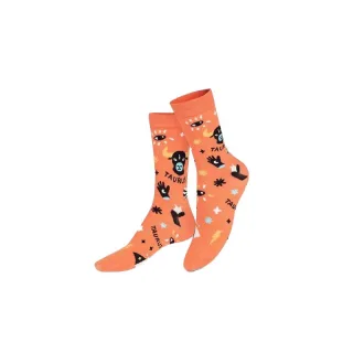 eat my socks - Socken - Sternzeichen Stier orange - Gr. - OS