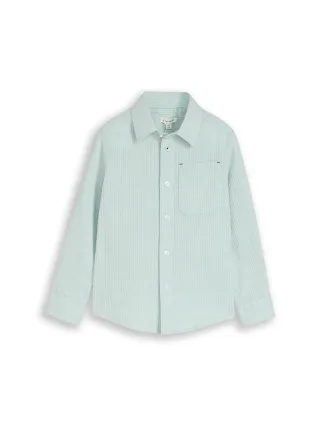 tom tailor kids - Dobby Hemd mit Streifen light cloud blue white stripe - Gr. - 122