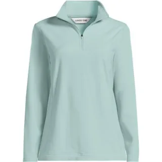 Anyweather Fleece-Pullover mit Reißverschluss für Damen, Damen, size: regular, Grün, Polyester, by Lands' End
