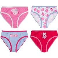 Peppa Pig Slip Unterhose für Mädchen – 4er Pack Kinder Unterwäsche