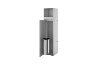 ESS Container T-ROLL Edelstahl Einbau WC- Bürstenhalter & Papierhalter, befliesbar, TCL-9 TCL-9