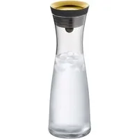 WMF Wasserkaraffe Basic für Kalt- und Warmgetränke, Silikonrand, 1 l Fassungsvermögen, Close-Up-Verschluss ink. integriertem Sieb, spülmaschinengeeignet