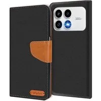 CoolGadget Handyhülle Denim Schutzhülle Flip Case für Xiaomi Poco F8 Pro 6,59 Zoll, Book Cover Handy Tasche Hülle für Poco F8 Pro Klapphülle