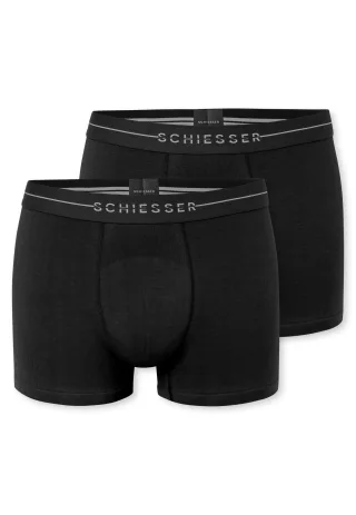SCHIESSER - 2PACK Shorts schwarz - Gr. - 8