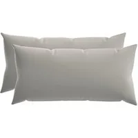 vidaXL Kissenbezug Kissenbezug 2 pcs HEERLEN Grau 40 x 80 cm Polyester, (2 Stück)