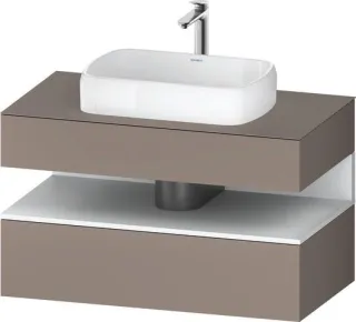 Duravit Qatego Konsolenwaschtischunterbau wandhängend Basalt Matt 1000x550x600 mm - QA4731018430000 QA4731018430000