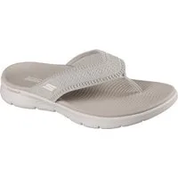 Skechers GO WALK FLEX SANDAL Zehentrenner Badeschuh, Strandschuh, Sommerschuh mit Goga Mat Fußbett