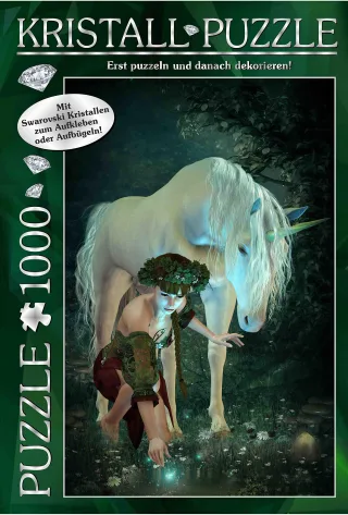 M.I.C. Günther GmbH & Co.KG Pz. Swarovski My Unicorn 1000T bunt: 1000 Teile Puzzle
