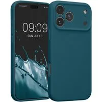 kwmobile Smartphone-Hülle Handyhülle für Apple iPhone 17 Pro Max Hülle, Hülle Silikon gummiert - Handyhülle - Handy Case in Petrol matt