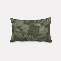SCHÖNER LEBEN. Dekokissen SCHÖNER LEBEN. Kissenhülle Outdoor Botanic Leaf Detailed Blätter Exo