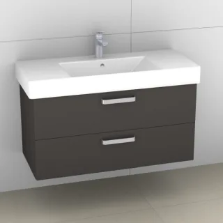 Artiqua 412 Waschtischunterschrank für Strada K0790 Stahlgrau, 412-WU2L-I20-7142-88 412-WU2L-I20-7142-88
