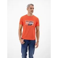 LERROS T-Shirt T-Shirt mit Brustprint und Rundhalsausschnitt