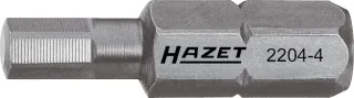 HAZET Bit Sechskant 6,3 (1/4 Zoll) Innen-Sechskant Profil - 2204-2.5