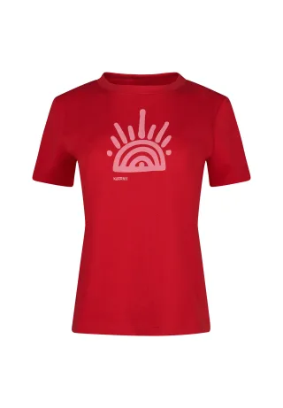 SKINY - Skiny Damen Shirt kurzarm Premium Heavy Tee kuranyi red - Gr. - 38