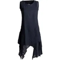 Vishes Sommerkleid Ärmelloses Lagenlook Kleid handgewebte Baumwolle Goa, Boho, Hippie Style