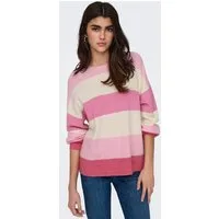 ONLY Strickpullover ONLATIA L/S STRIPE PULLOVER KNT NOOS Viskosemischung, regular fit