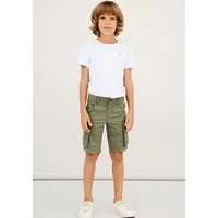 Name It Cargobermudas NKMRYAN REG TWI L SHORTS 6776-BA NOOS Baumwollmischung, Stretch, Cargotaschen