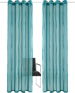 OTTO home Gardine "Dimona" Ösen 2 Stk. tlg. 2er-Set, transparent, Voile, Polyester