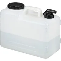 relaxdays Kanister Wasserkanister mit Hahn (1 St), 15 Liter