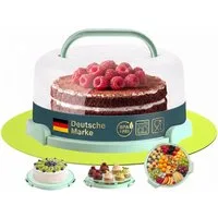 uandu home Kuchentransportbox Tortentransportbox mit Haube und Griff, Kuchenbehälter, Tortenbehälter, (Tortentransportbox mit Haube und Griff, BPA Frei Tortenbehälter), Dishwasher Safe