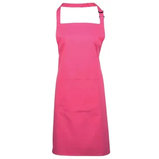 Premier - "Colours Collection" Latzschürze für Herren/Damen Unisex, Tasche (Leuchtend Pink)