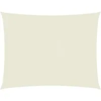 vidaXL Sonnensegel Sonnensegel Oxford-Gewebe Rechteckig 2,5x4 m Creme, (1-tlg)
