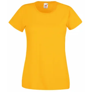 Fruit Of The Loom - T-Shirts mit kurzen Ärmeln - Damen (Gelb)
