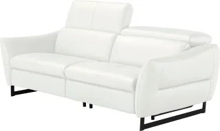 Egoitaliano 2,5-Sitzer "Dafne, elegantes Designsofa mit hohem Sitzkomfort" wahlw. mit elektrischer Relaxfunktion, Kopfteile manuell verstellbar