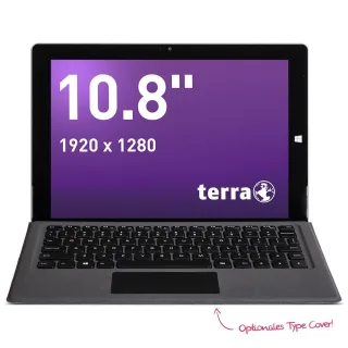 Wortmann Terra Pad 1062 64GB [108" WiFi only inkl. Keyboard Dock] schwarz/weiß