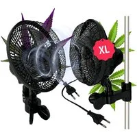 TronicXL Turboventilator 2 Grow Clip Ventilator oszilierend für Growbox Belüftung Zuluft Abluft, Zubehör für Growbox Growzelt Lüfter Fan Belüftung