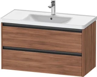 Duravit Ketho.2 Waschtischunterbau wandhängend Nussbaum Matt 984x455x549 mm - K25284079790000 K25284079790000