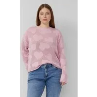 QS Longpullover Strickpullover Transparenter Pullover
