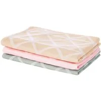 OTTO home Geschirrtuch Brea, (Set, 3-tlg., 3er- Set), 100 % Baumwolle, 3er-Set, 50 × 70 cm, attraktives Design