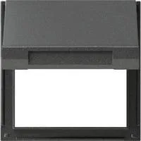 Zwischenplatte mit Klappdeckel TX 44, Adapter anthrazit, Retail