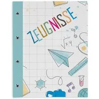 itenga Organisationsmappe itenga Zeugnismappe A4 mit Schraubverschluss Motiv Doodles