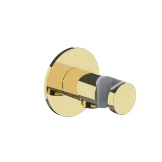 Herzbach LIVING SPA Anschlussbogen 70 mit Konushalter rund PVD Gold, 30.995200.1.03 30.995200.1.03
