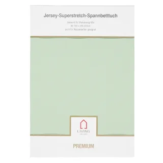 LIVING DREAMS - Jers.Elasthan-Spannbet.PREMIUM jade - Gr. - 150/200