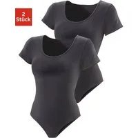 Vivance T-Shirt-Body (2er-Pack) aus elastischer Baumwoll-Qualität