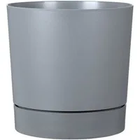 Scheurich Übertopf 39/235 PLANO+, Pflanzgefäß aus Kunststoff, ØxH: 38,7x38 cm