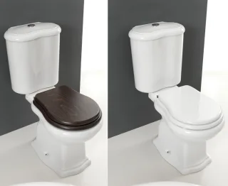 Axa one Contea Stand-WC für Kombination, B: 380, T: 720, H: 400 mm, weiss 0601201