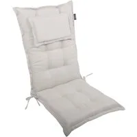 LILENO HOME Hochlehnerauflage Gartenstuhl Auflage, bequeme Sitzauflage für Gartenmöbel, Stuhlkissen, (1 St., 1er Set), Polsterauflage Natur Y, Sitzpolster für Klappstühle