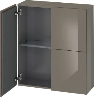 Duravit L-Cube Halbhochschrank Flanell Grau Hochglanz 700x243x800 mm - LC116708989 LC116708989