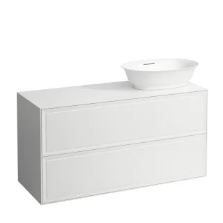 LAUFEN Waschtischunterschrank The New Classic 457x1177x600 Aus, re 2Schubl f. H812852/3 weiss matt H4060840851701