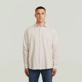 G-Star - Clean Regular Shirt ls whitebait gd - Gr. - M