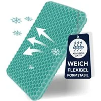 VITALmaxx Sitzkissen mit Wabenstruktur - Büro Stuhlkissen orthopädisch, atmungsaktiv, Bodenkissen - für Auto, Büro & unterwegs - orthopädisches Sitzkissen